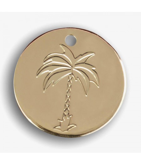 Médaille dorée Palmier - Le Bijou de Mimi
