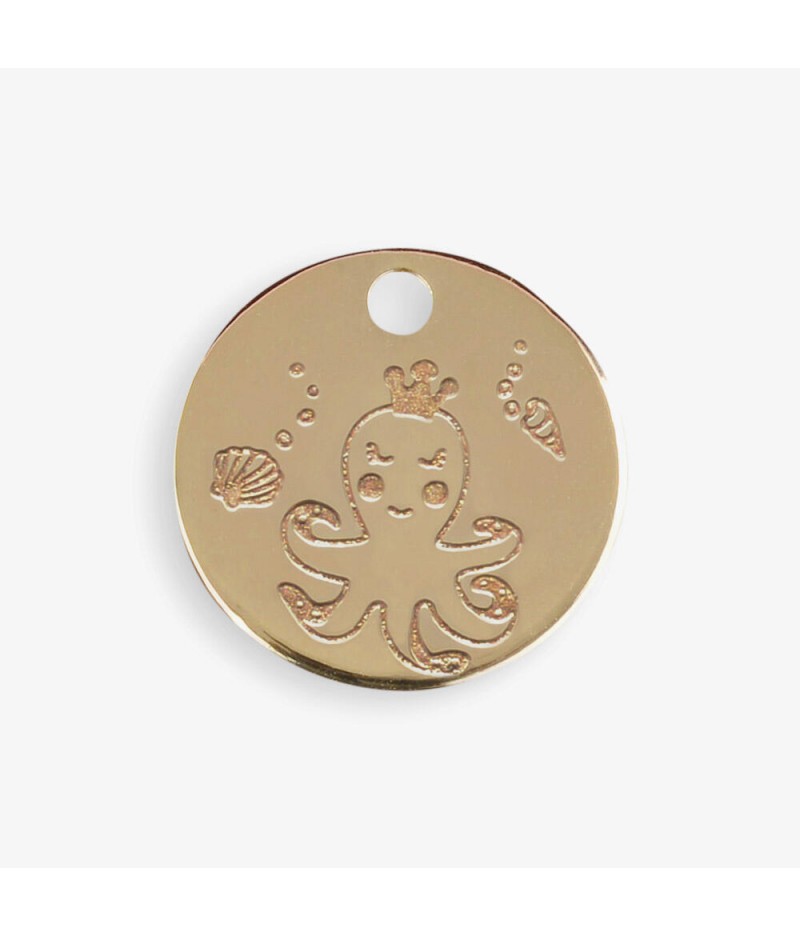 Médaille dorée Octopus - Le Bijou de Mimi