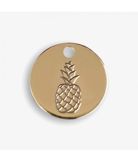 Médaille dorée Ananas - Le Bijou de Mimi