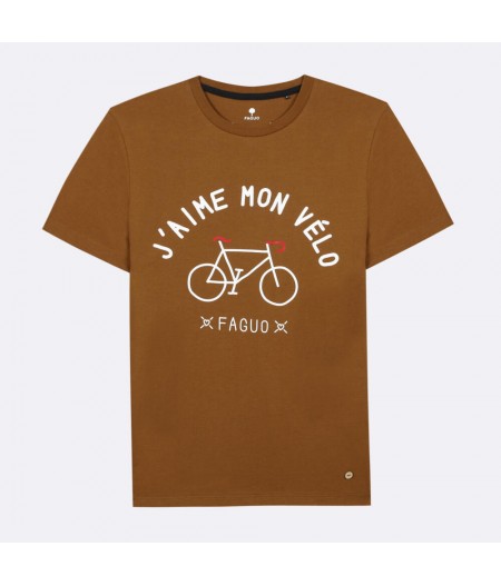 Arcy T-Shirt Cotton J'aime mon vélo - BRO08 - Faguo