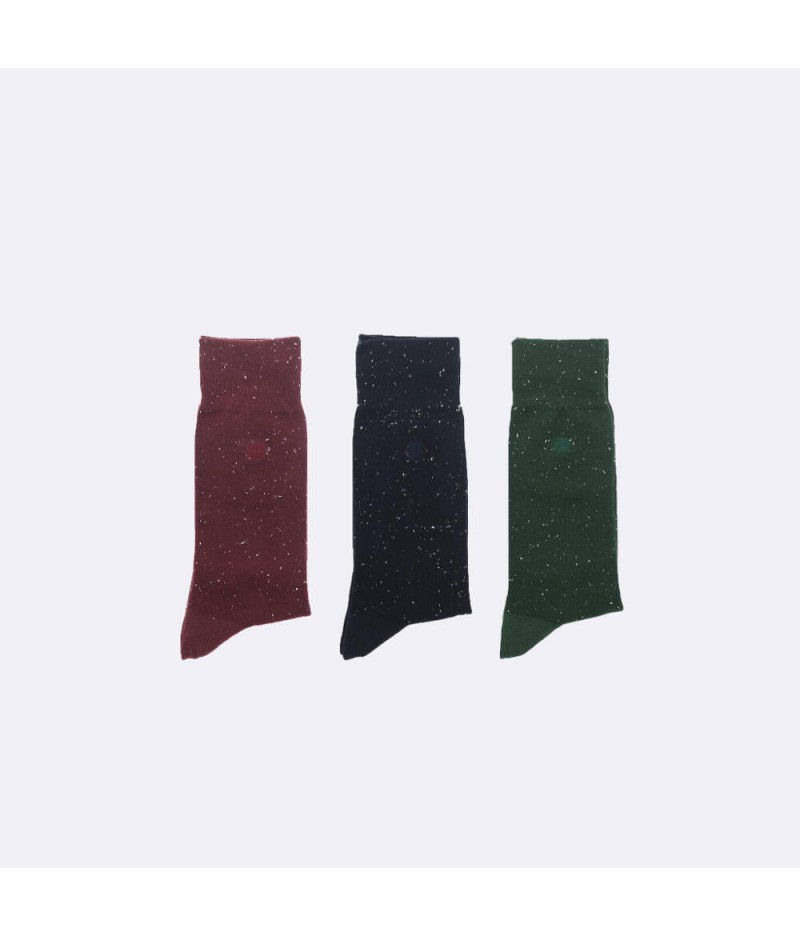 Chaussettes en coton pack de 3 - T42-45 - Faguo
