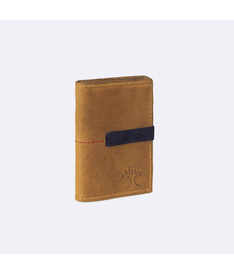 Porte-monnaie en cuir, elastiqué – Wallet Elastic Leather - Faguo