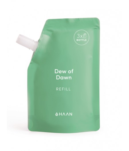 HAAN Pouch Dew of Dawn - Recharge pour Spray désinfectant hydratant pour les mains à l'aloé vera - Citrus Noon