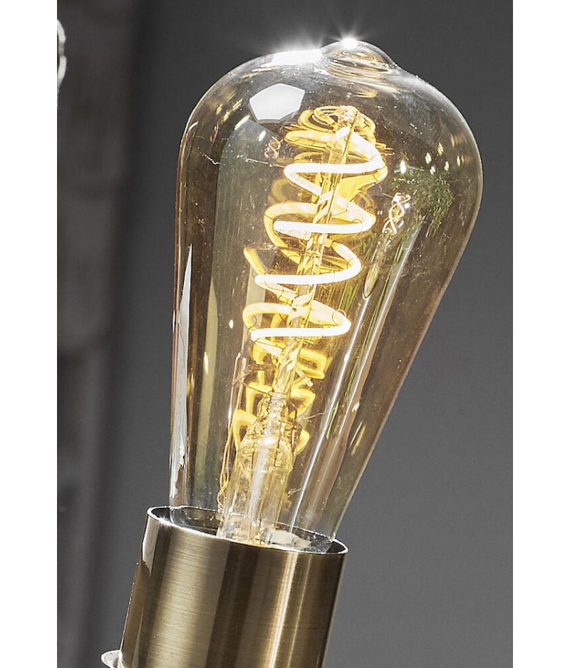 Ampoule filament vintage Led 4W ST64 forme edison et filament tourbillon