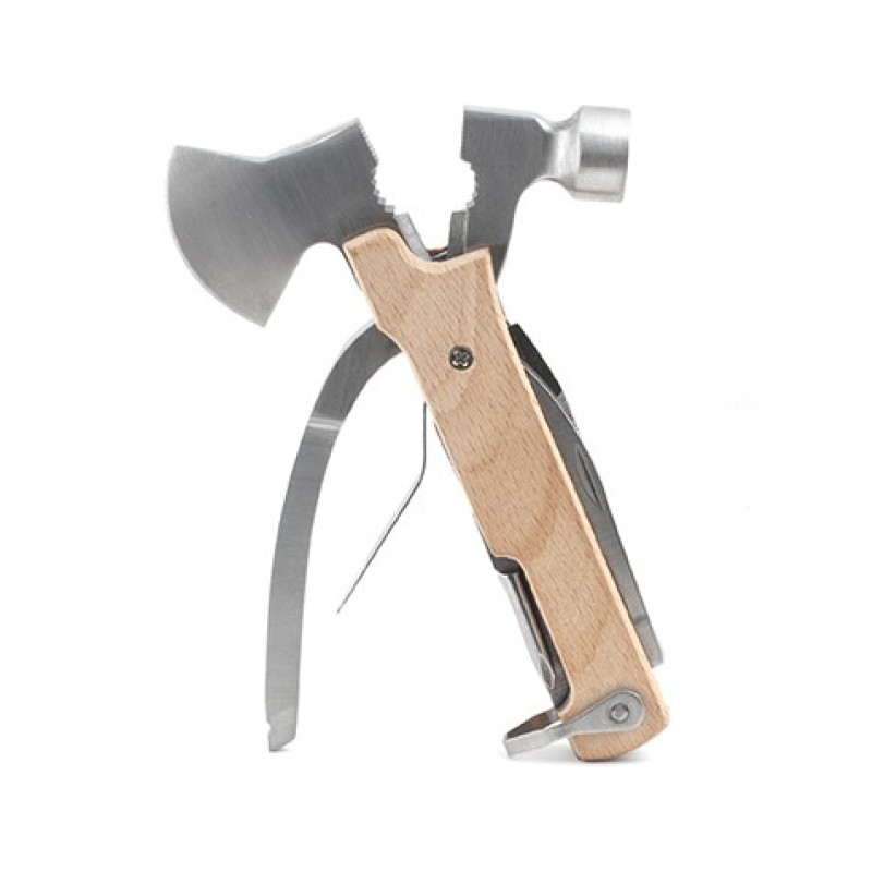 Couteau multi fonction Kikkerland Wood Axe Multi Tool