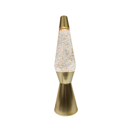 Lampe lave - cuivre et liquide brillant - Fisura