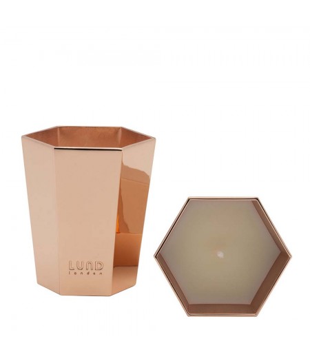 Bougie Parfumée Lund London Luxe - Rose Gold - Clementine Fizz - Lund Luxe Lidded Candle