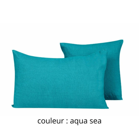 Coussin en lin 45x45cm Un Baiser à Vauban by L’Ornitho