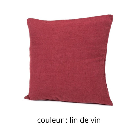 Coussin en lin 45x45cm Un Baiser à Vauban by L’Ornitho