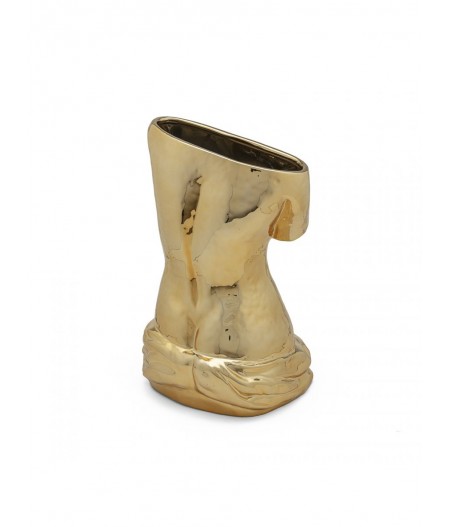 Milo doré Seletti - Vase en céramique doré