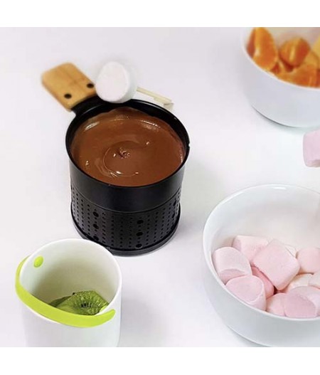 Set Fondue au chocolat pour 2 personnes 150 gr de chocolat au lait (NOUVEAUTES 2021)