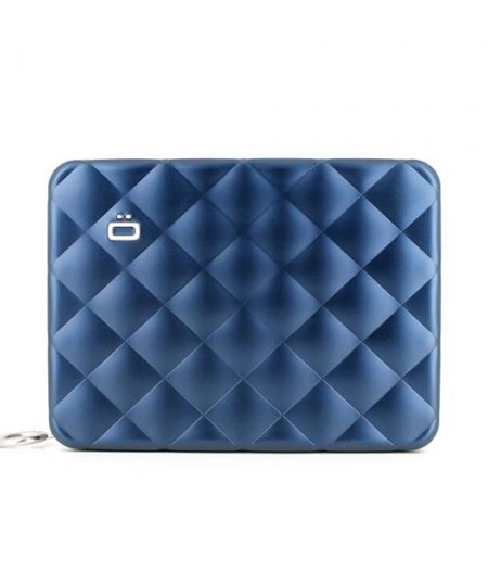 Porte-Carte Quilted Button OGON - Navy Blue