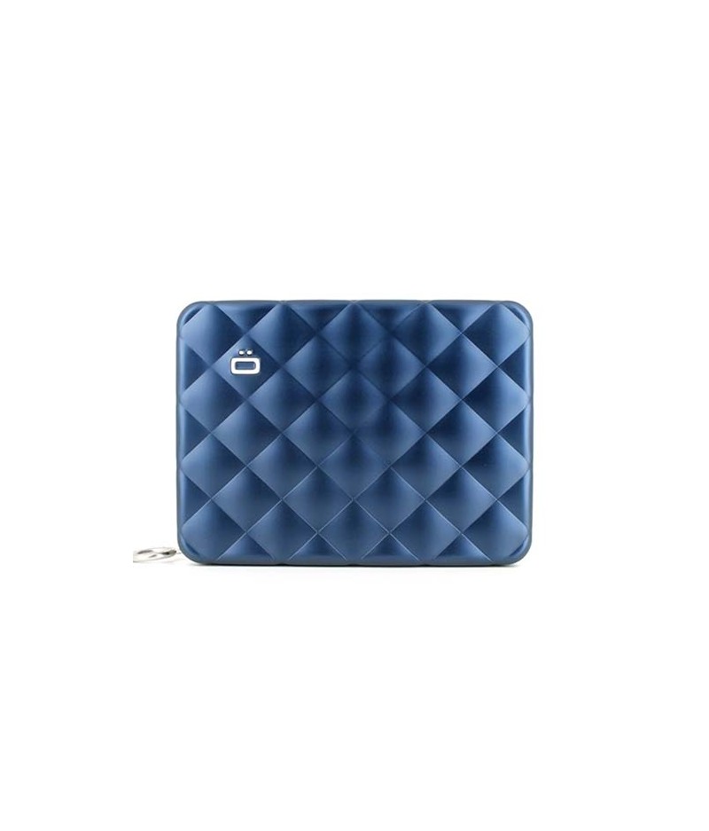Porte-Carte Quilted Button OGON - Navy Blue