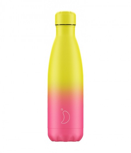 Gourde Thermos 500ml Gradient Chilly's Bottle - Pastel, Blush, Néon, Matte et Monochrome