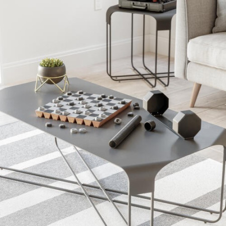 Jeux portable d’échecs et de dames Noir - Umbra - Rolz Chess/Checkers Set Black