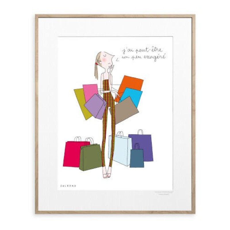 40x50 cm Soledad Shopping - Affiche Image Republic