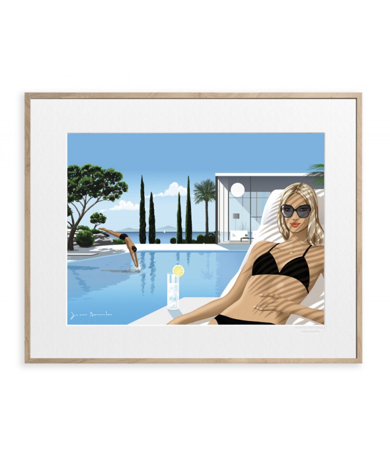 40x50 cm Jason Brooks 0008 Riviera - Affiche Image Republic