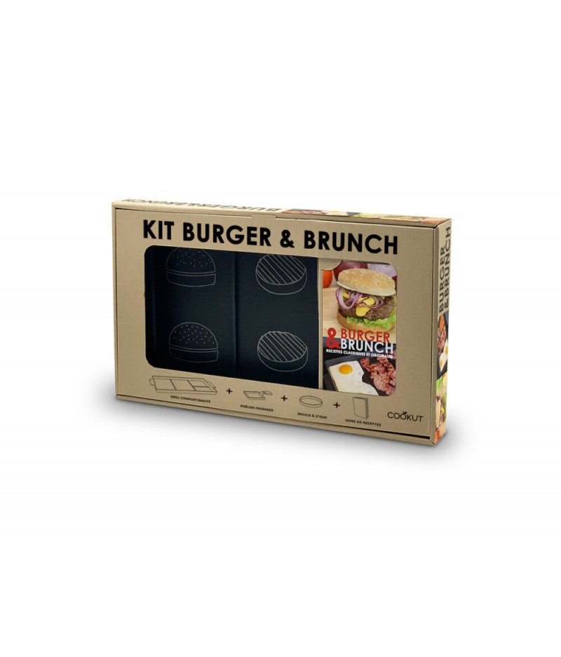 Grill à hamburger et accessoires et livre de cuisine(NOUVEAUTES 2020) -  Cookut