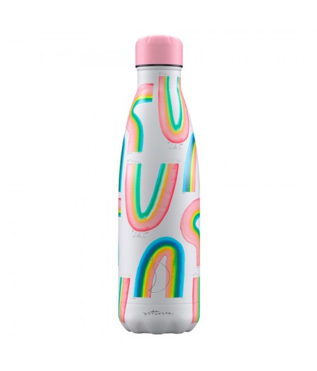 Gourde Thermos 500ml Artist Series Amber Vittoria Rainbows Galore - Chilly’s Bottles