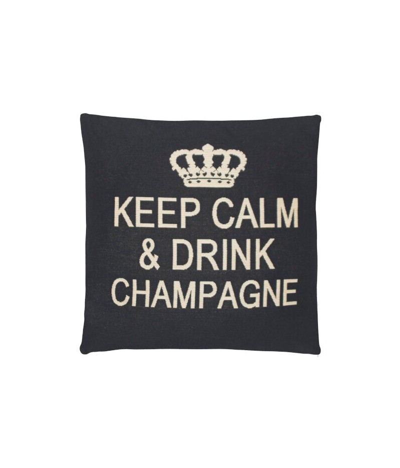 Coussin 45x45 cm - KC Drink Champagne grey - FS HOME