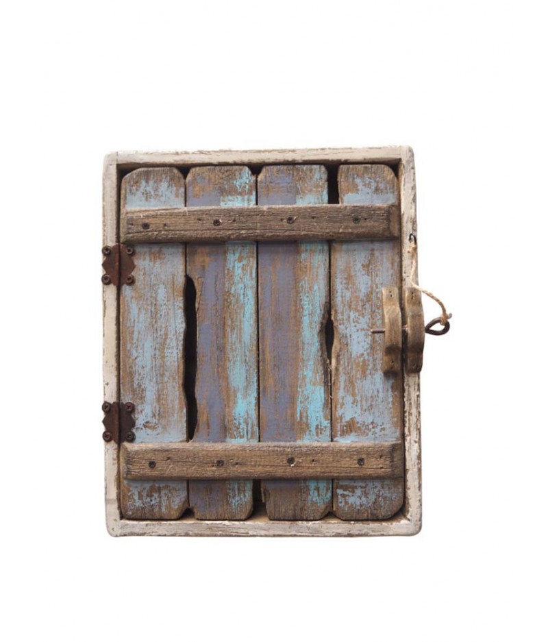 Boîte à clefs en bois patiné - Chehoma