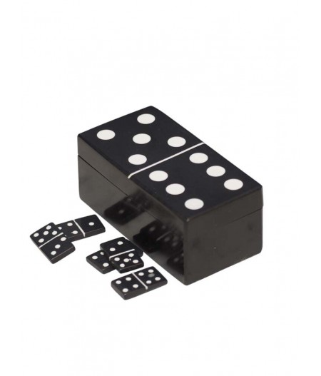 Boîte à dominos noire - Chehoma