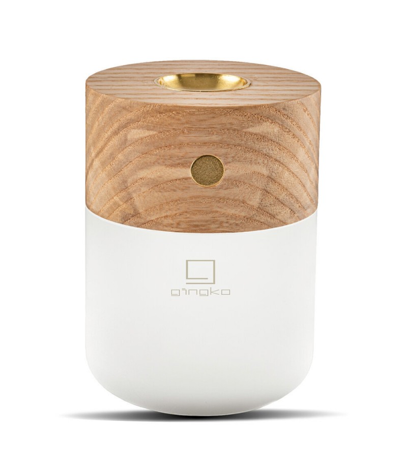 Lampe diffuseur intelligente Smart Diffuser Lamp natural white ash wood  - Gingko