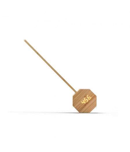 Lampe réveil Octagon One Plus Portable Alarm Clock Desk Lightnatural bamboo wood - Gingko