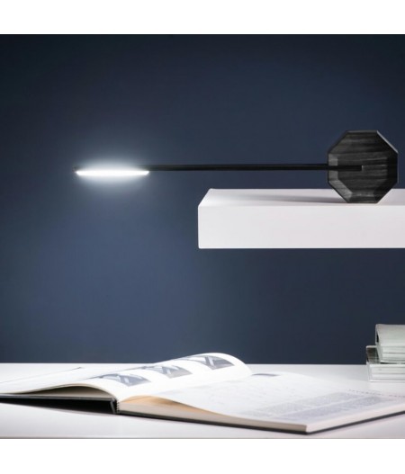 Lampe de bureau rechargeable Octagon One Portable Desk Light Black - Gingko