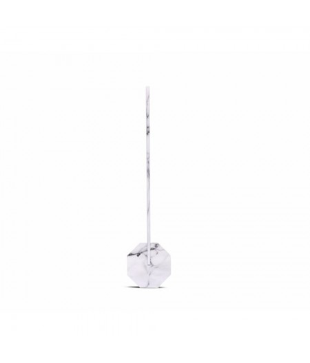 Lampe de bureau rechargeable Octagon One Portable Desk Light White Marble - Gingko