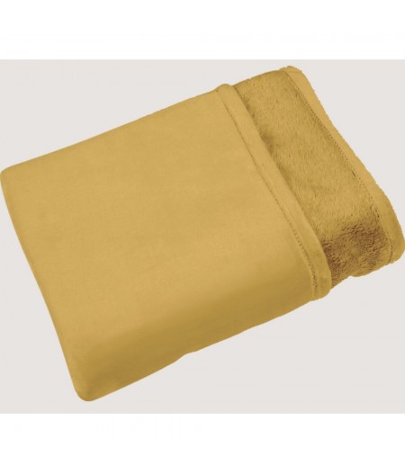 Couvre-lit-couverture-maxi plaid 150x200 cm Marmotte Gold - Vent du Sud