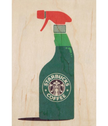 Cartes Postales en bois Woodhi - Brand Mix Starbucks