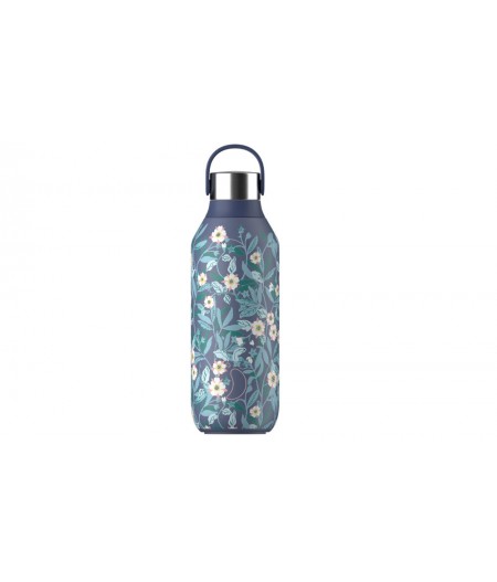 Gourde Thermos Series 2 Liberty Bottle - Brighton Blossom Whale Blue 500ml - Chilly’s Bottle