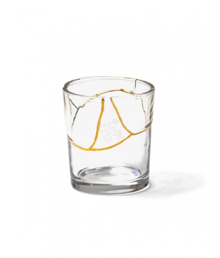Kintsugi-N'3 Glass Ø cm.8,7 H. 9,5 - Seletti