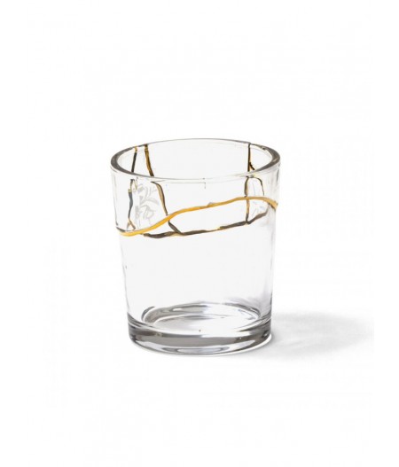 Kintsugi-N'3 Glass Ø cm.8,7 H. 9,5 - Seletti