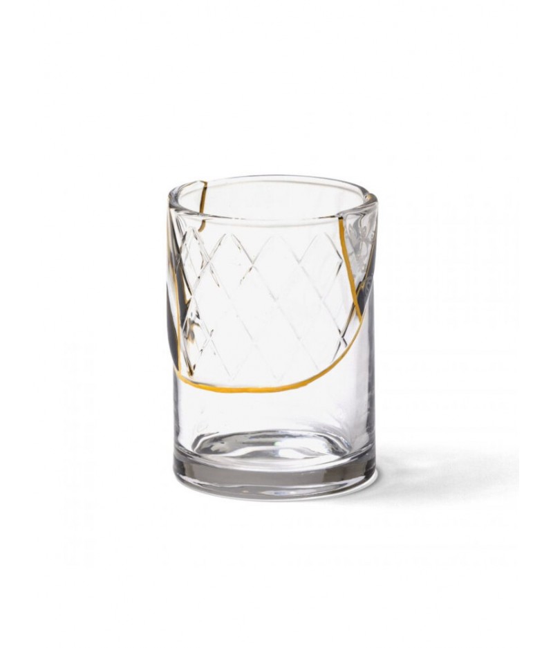 Kintsugi-N'2 Glass Ø cm.7,6 H. 10,5 - Seletti