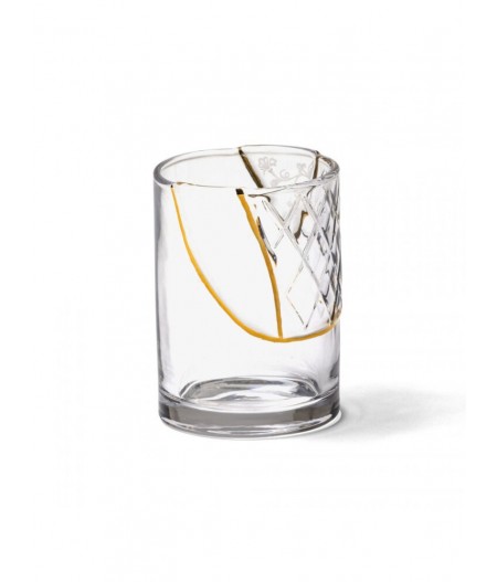 Kintsugi-N'2 Glass Ø cm.7,6 H. 10,5 - Seletti
