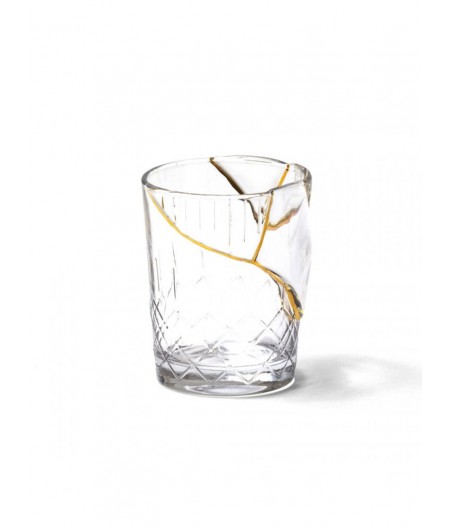 Kintsugi-N'1 Glass Ø cm.8,2 H. 10 - Seletti