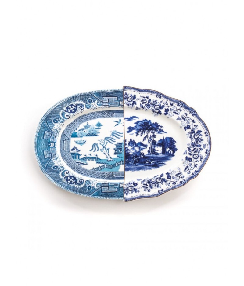 Hybrid-Diomira Tray In Porcelain cm. 37x24,8 - Seletti