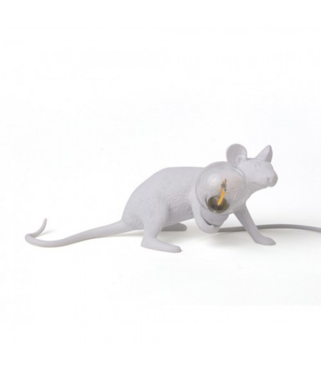 Mouse Lamp 3 - Lop Resin Lamp cm.6,2x21 H.8,1 - Lie Down Usb - Seletti