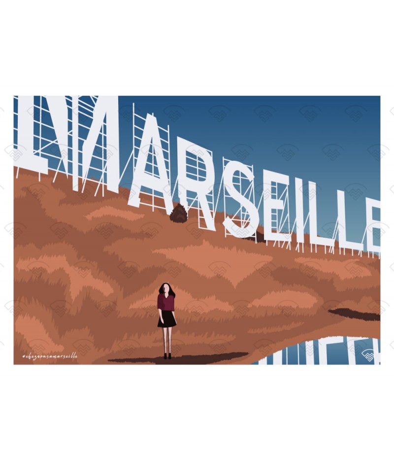 Affiche Maison Landolfi - Marseille - Hollywood M.A.R.S.E.I.L.L.E