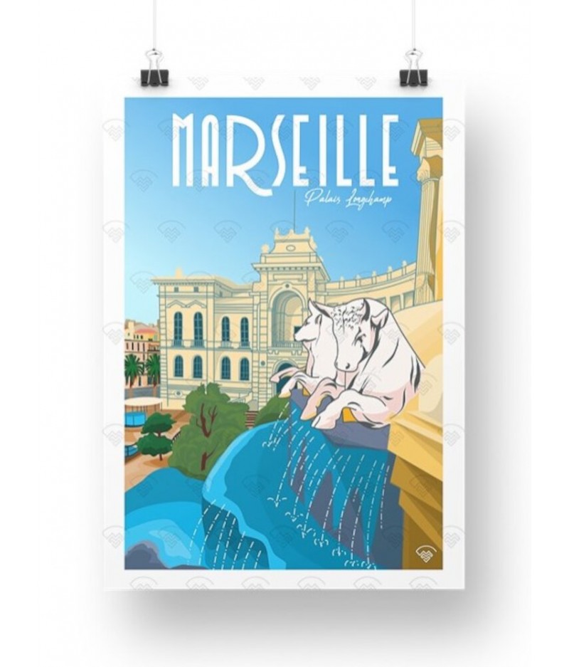 Affiche Maison Landolfi - Marseille - Palais Longchamp