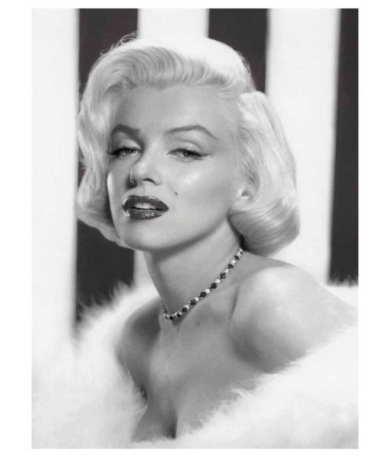 Tirage papier 40 x 60 cm PORTRAITS NB - Marilyn Monroe 1953 Beauty - Blue Shaker