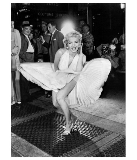 Tirage papier 40 x 60 cm PORTRAITS NB - Marilyn Monroe Subway Dress - Blue Shaker