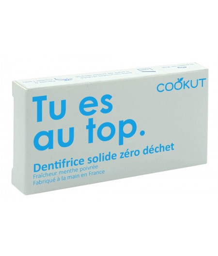 Dentifrice solide menthe poivrée 40g - 2 palets - Cookut