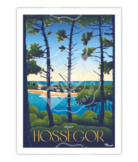 Affiches Marcel Small Edition - HOSSEGOR Super Hossegor 30x40cm 350 g/m²