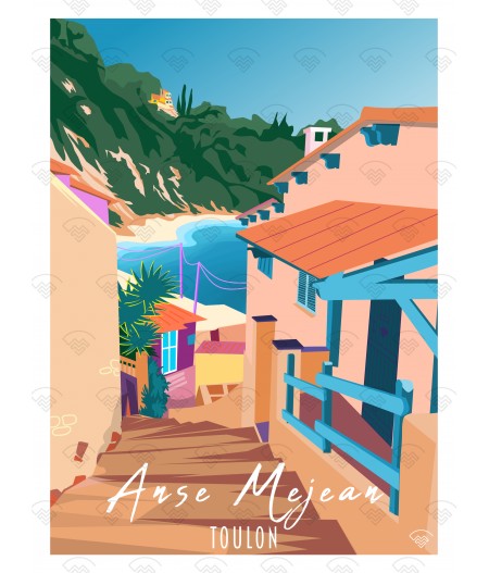 Affiche Maison Landolfi - Anse Mejean - Toulon