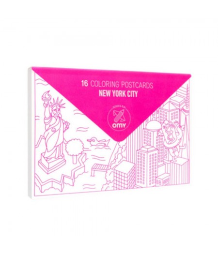 Carnet de 16 cartes postales OMY - New-York city