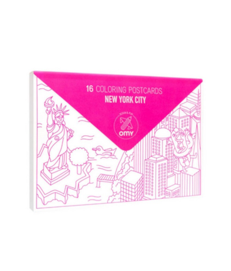 Carnet de 16 cartes postales OMY - New-York city
