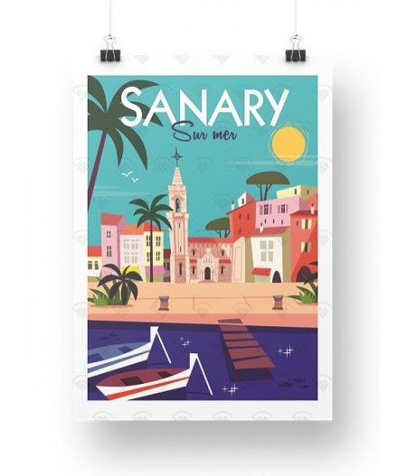 Affiche Maison Landolfi - Sanary - Port GG